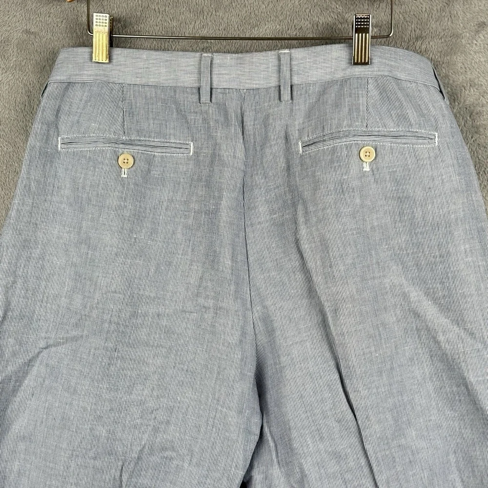 Banana‎ Republic Kentfield Pant Size 35 X 30 Gray Linen Blend Summer Comfort